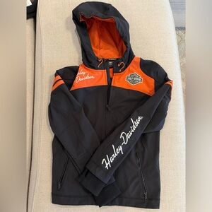 Harley-Davidson Black and Orange Jacket